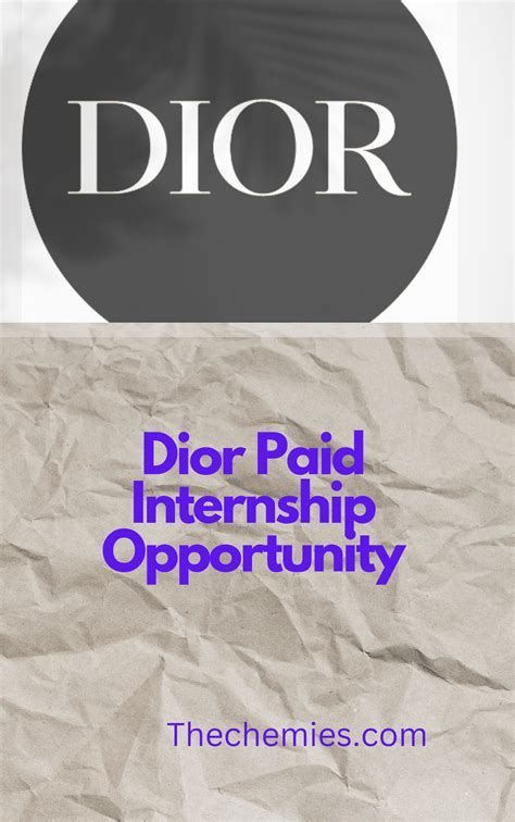 dior internship summer 2024|open roles at dior.